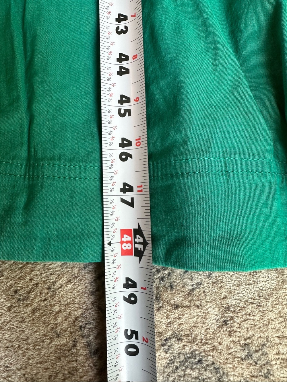 MAEVE ANTHROPOLOGIE GREEN BUTTON FRONT MIDI DRESS SZ 8 BROKEN ZIPPER AS IS - Picture 9 of 13